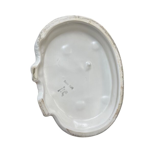 Giao Longi VTG Italy Made Drunk man on Bench Ceramic fIgurine 10"x9"x6" SKU 9393 - Picture 13 of 14